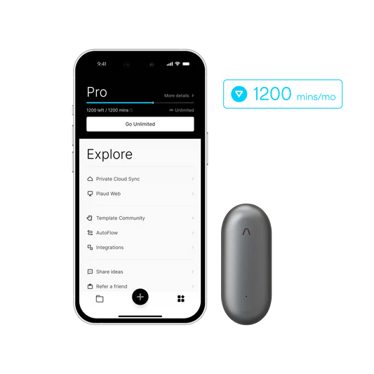 Plaud NotePin & AI Annual Pro Plan